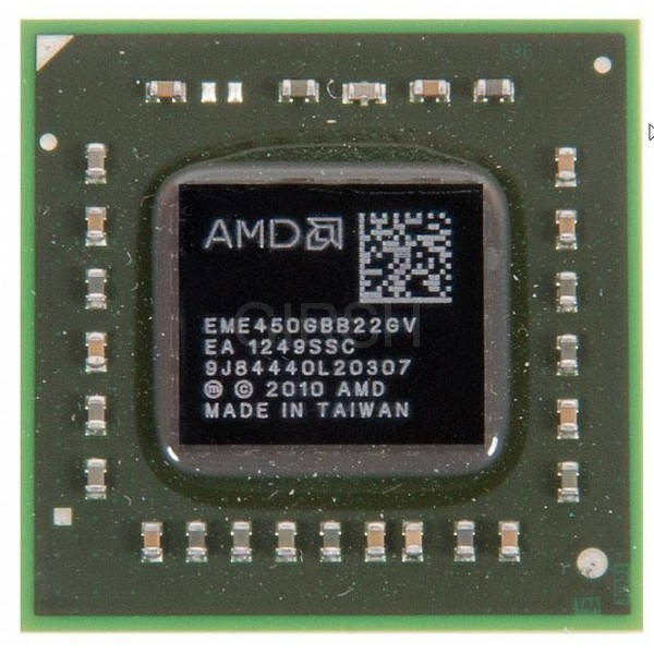 Процессор AMD E-450 (Zacate, Dual Core, 1.65Ghz, 1Mb L2, TDP 18W, Radeon HD6320, Socket BGA413 (FT1))
Процессор AMD E-450 (Zacate, Dual Core, 1.65Ghz, 1Mb L2, TDP 18W, Radeon HD6320, Socket BGA413 (FT1))