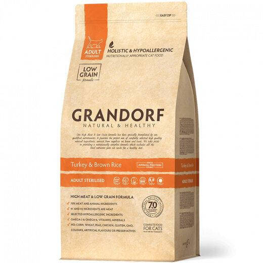 Grandorf (Грандорф) Turkey & Rice Adult Sterilized сухой корм для стерилизованных кошек с индейкой, 6 кг
Grandorf (Грандорф) Turkey & Rice Adult Sterilized сухой корм для стерилизованных кошек с индейкой, 6 кг