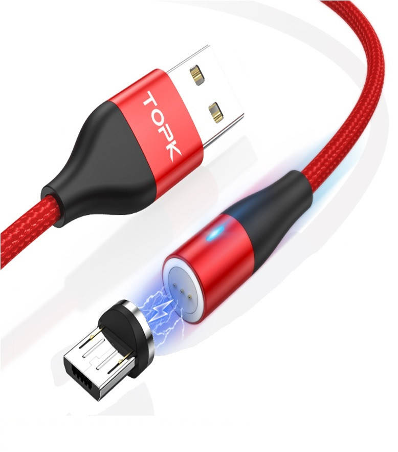 Магнитный USB кабель TOPK! am60 360° быстрая зарядка QC3.0 + передача данных. MicroUSB. Цвет Красный
Магнитный USB кабель TOPK! am60 360° быстрая зарядка QC3.0 + передача данных. MicroUSB. Цвет Красный