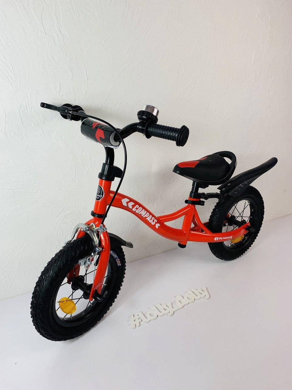 Беговел Tilly Balance Compass надувные колеса 12 дюймов, Red