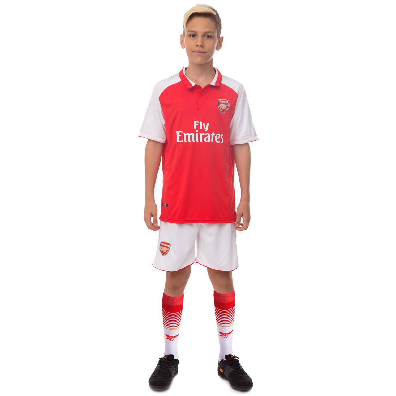 Комплект футбольной формы (футболка, шорты и гетры) ARSENAL (р-р 20-24, рост 110-135см)
Комплект футбольной формы (футболка, шорты и гетры) ARSENAL (р-р 20-24, рост 110-135см)