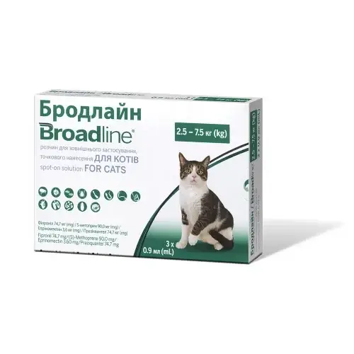Капли Boehringer Ingelheim Broadline Спот-он против паразитов для кошек, L, 2.5-7.5 кг, 1 аппликатор
Капли Boehringer Ingelheim Broadline Спот-он против паразитов для кошек, L, 2.5-7.5 кг, 1 аппликатор