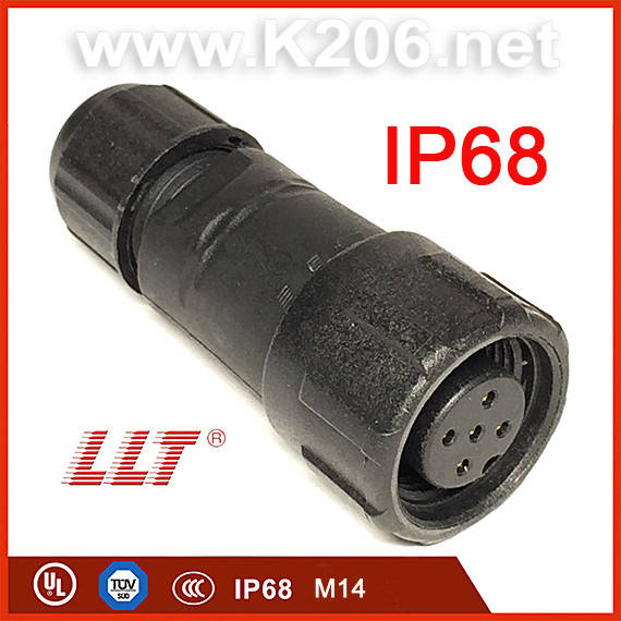 LLT-M14-1505GMZ Разъем герметичный 5pin, "мама"; монтаж на кабель, 5A/500V; IP68; Размер M14
LLT-M14-1505GMZ Разъем герметичный 5pin, "мама"; монтаж на кабель, 5A/500V; IP68; Размер M14