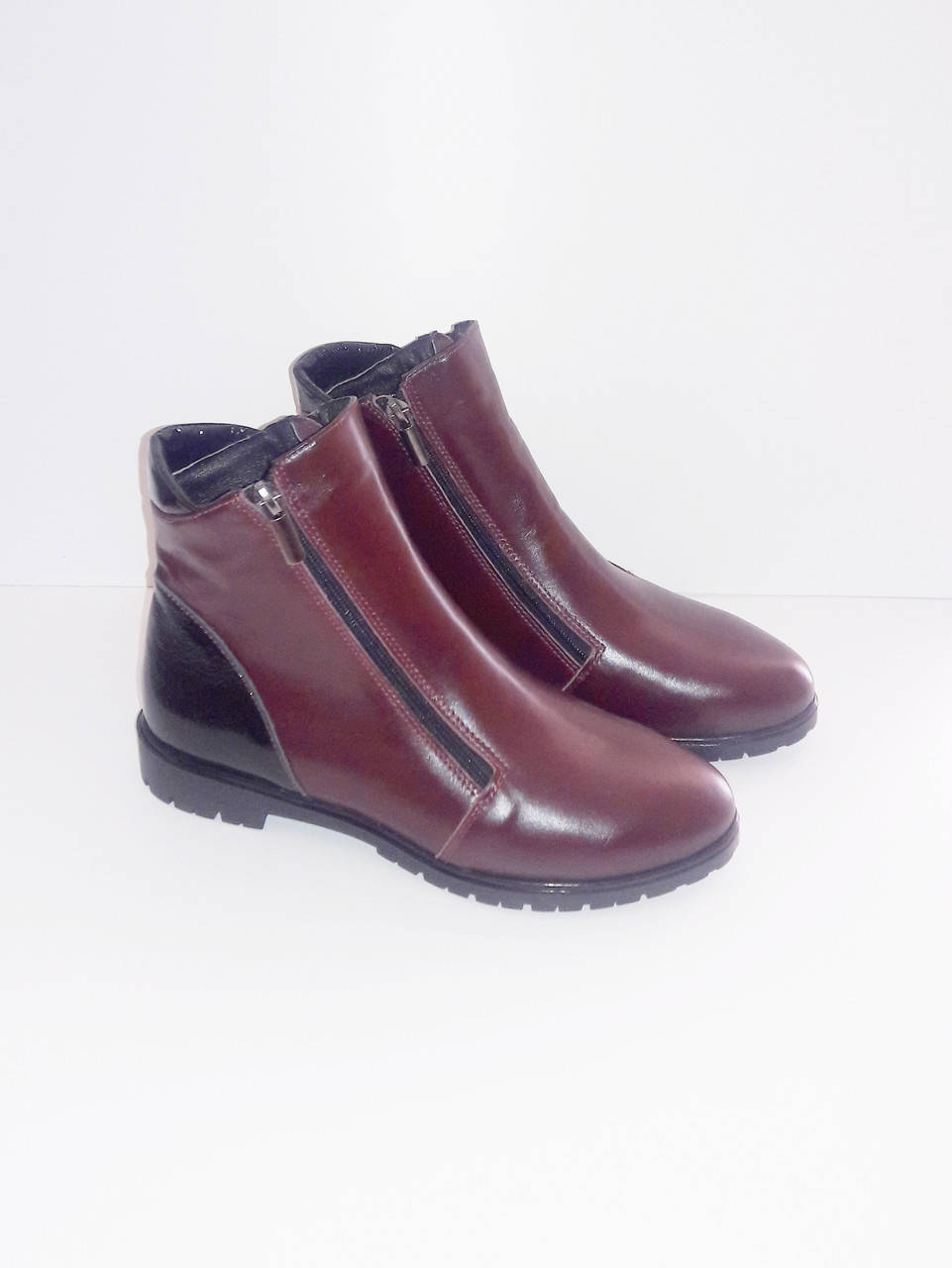 Ботинки женские классические винного цвета на плоском ходу с двумя молниями 37, Байка, Весна/осень, Бордовый
Ботинки женские классические винного цвета на плоском ходу с двумя молниями 37, Байка, Весна/осень, Бордовый