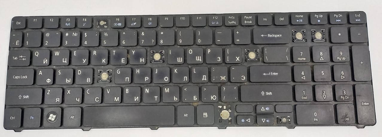 Клавиатура для ноутбуков Acer Aspire 5338 5410T 5536 5538 5542 5738 5739 5740 5741 5810T 7540 7738
Клавиатура для ноутбуков Acer Aspire 5338 5410T 5536 5538 5542 5738 5739 5740 5741 5810T 7540 7738