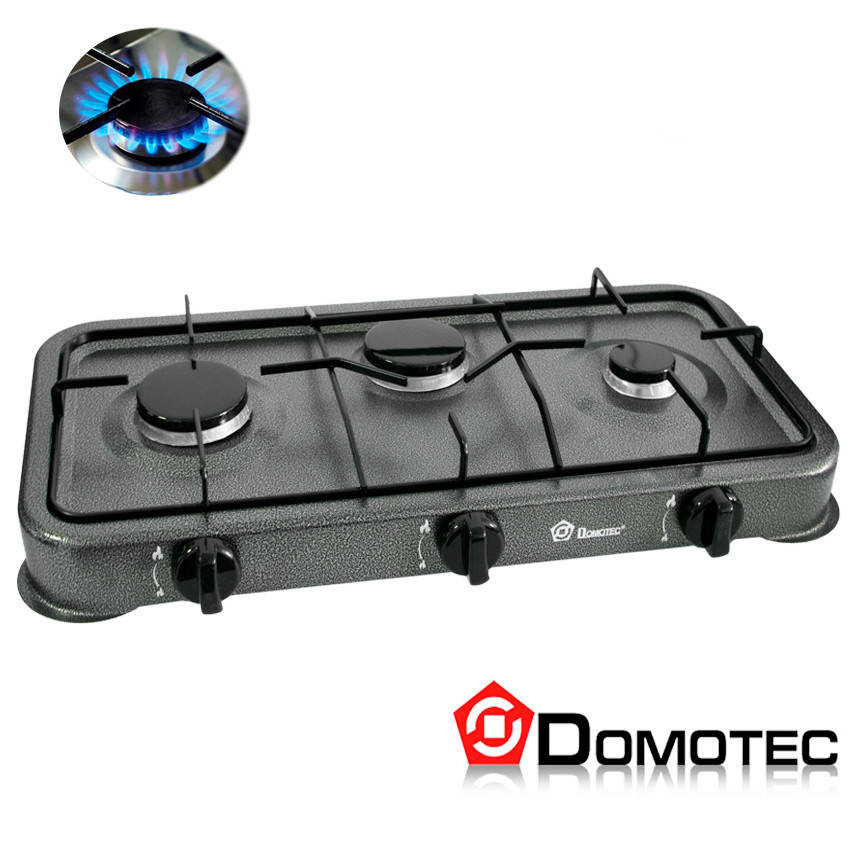 Газова плита на три конфорки "Domotec MS 6603" Сіра, варильна поверхня газова портативна, таганок
Газова плита на три конфорки "Domotec MS 6603" Сіра, варильна поверхня газова портативна, таганок