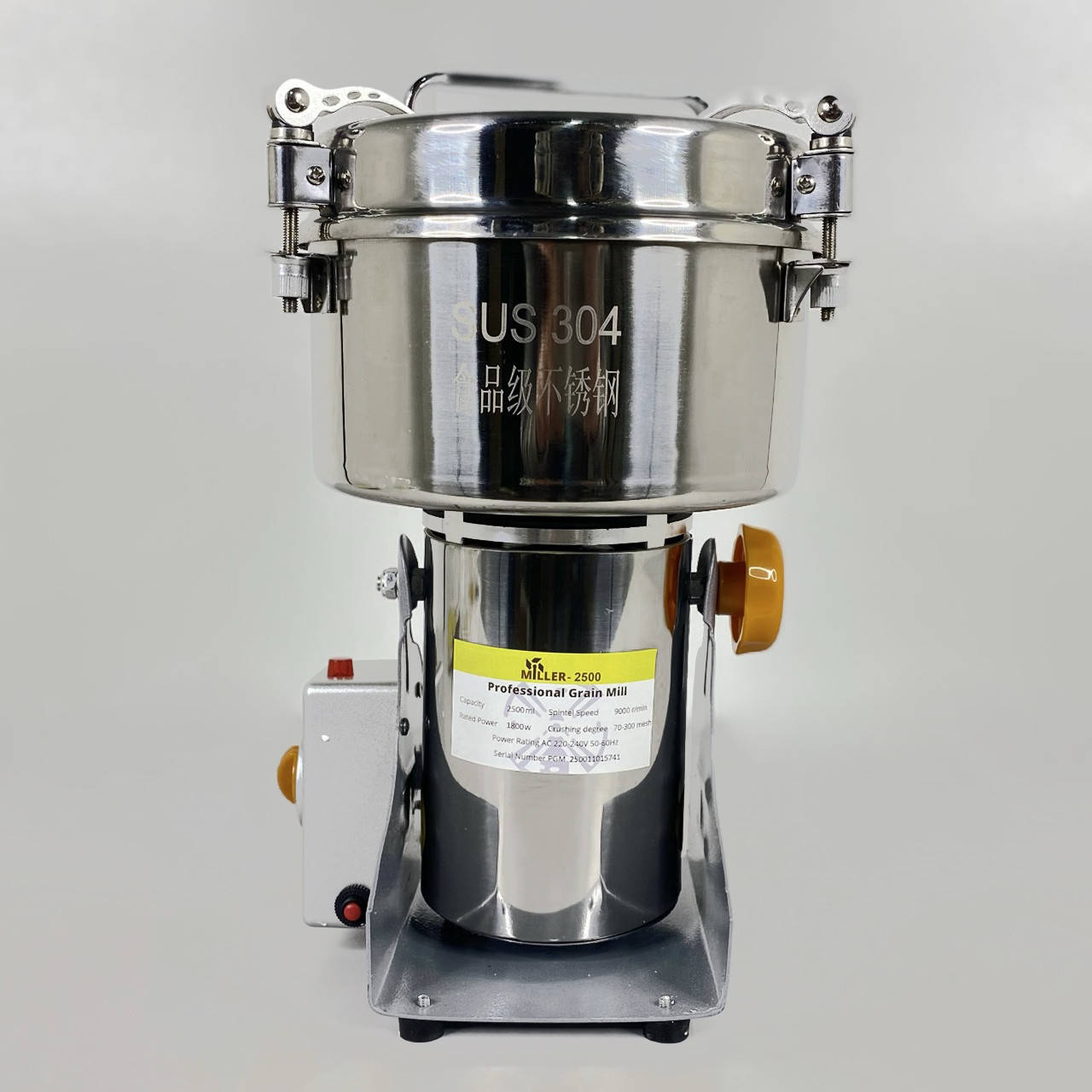 Мукомолка электрическая MILLER-2500. Мини мельница для муки, зерна, сахара, специй, Белый
Мукомолка электрическая MILLER-2500. Мини мельница для муки, зерна, сахара, специй, Белый