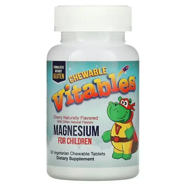 Vitables, жевательная добавка с магнием для детей, со вкусом вишни, 90 вегетарианских таблеток
Vitables, жевательная добавка с магнием для детей, со вкусом вишни, 90 вегетарианских таблеток