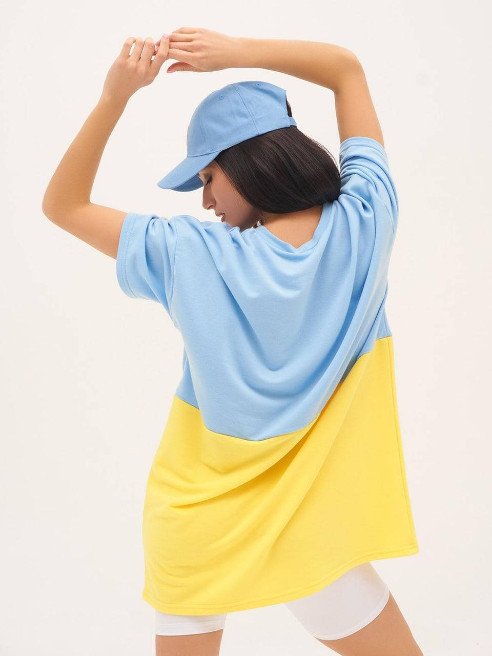 Жіноча футболка патріотична оверсайз , колір синьо-жовтий, розмір S 13297
Жіноча футболка патріотична оверсайз , колір синьо-жовтий, розмір S 13297