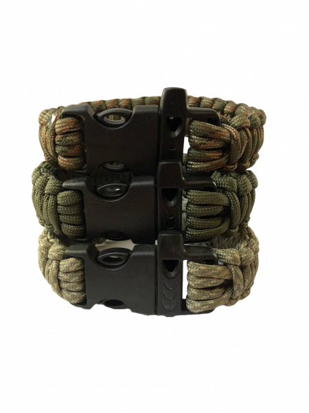 Браслет выживальщика (свисток, 2м паракорд) камуфляж
Браслет выживальщика (свисток, 2м паракорд) камуфляж