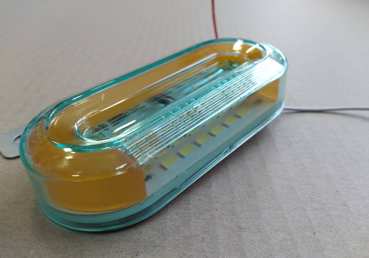 Фонарь габаритный (желтый) LED 24V (с бегущим поворотником, подсветкой борта) (TEMPEST) TP 97-27-91
Фонарь габаритный (желтый) LED 24V (с бегущим поворотником, подсветкой борта) (TEMPEST) TP 97-27-91