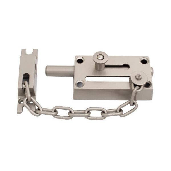 Цепочка дверная RDA с задвижкой матовый никель (37922)