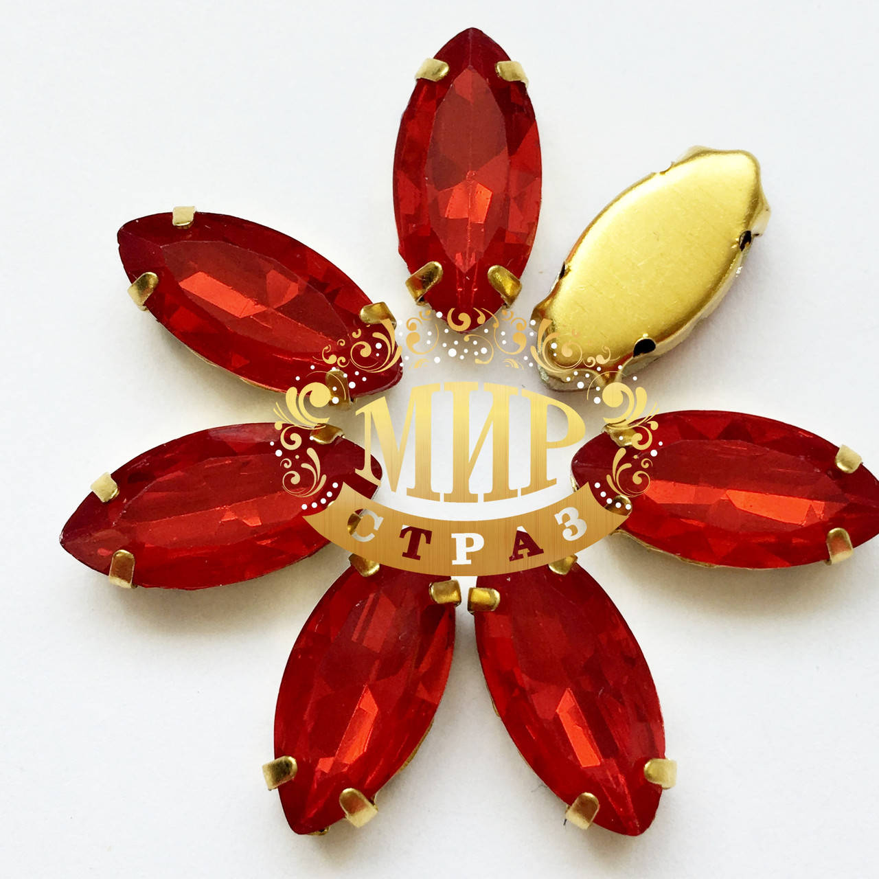 Cтразы в золотых цапах Лодочка 7х15мм Цвет Lt Siam Opal, Белый
Cтразы в золотых цапах Лодочка 7х15мм Цвет Lt Siam Opal, Белый