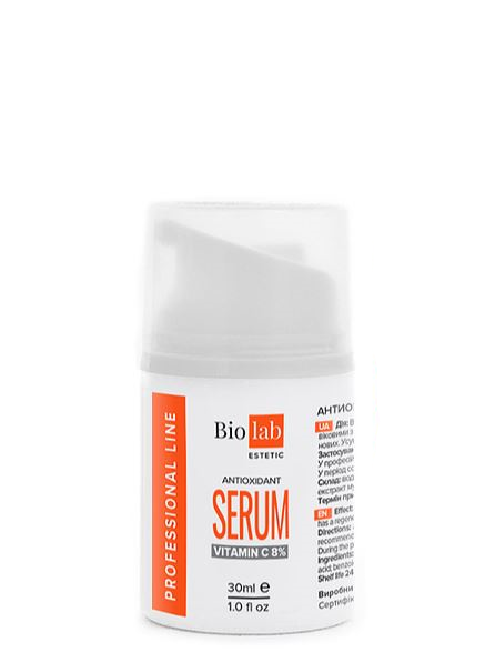 Антиоксидантная сыворотка с витамином С 8% - Antioxidant Serum With Vitamin C 8%, 30 мл
Антиоксидантная сыворотка с витамином С 8% - Antioxidant Serum With Vitamin C 8%, 30 мл