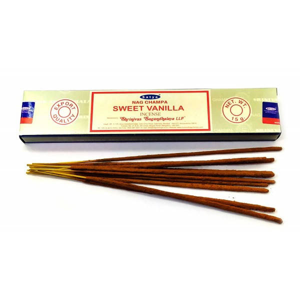 Ароматические палочки Sweet Vanilla (Сладкая Ваниль)(15 гр.)(Satya)(12 шт /уп) масала благовоние
Ароматические палочки Sweet Vanilla (Сладкая Ваниль)(15 гр.)(Satya)(12 шт /уп) масала благовоние