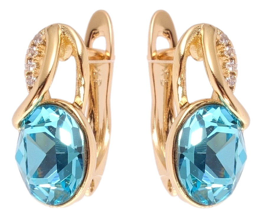 Серьги Xuping Позолота 18K с кр-ми Swarovski английский замок "Кристалл Light Turquoise"
Серьги Xuping Позолота 18K с кр-ми Swarovski английский замок "Кристалл Light Turquoise"