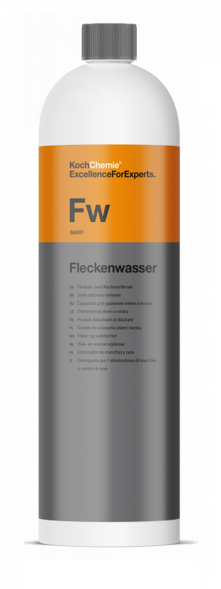 Koch Chemie Fw (Fleckenwasser) – универсальное пятновыводитель текстиля, кожи, пластика, лака 1 л 
Koch Chemie Fw (Fleckenwasser) – универсальное пятновыводитель текстиля, кожи, пластика, лака 1 л