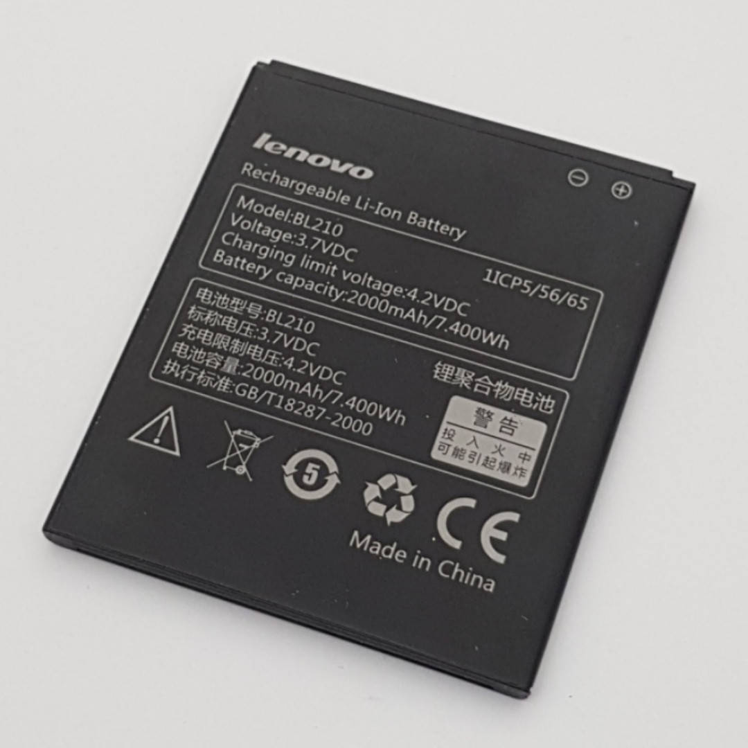 Батарея аккумуляторная BL210 Lenovo S820,A536 Сервисный оригинал с разборки (до 10% износа)
Батарея аккумуляторная BL210 Lenovo S820,A536 Сервисный оригинал с разборки (до 10% износа)