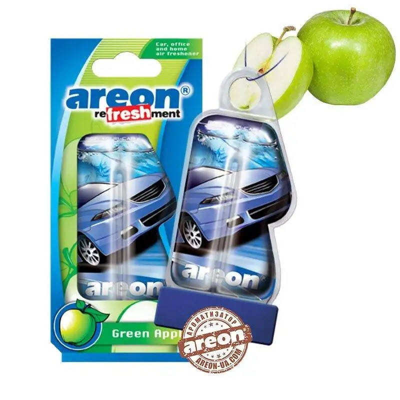 Ароматизатор Areon (Освежитель воздуха в машину) "Liquid" - на зеркало гель 8мл_Green apple
Ароматизатор Areon (Освежитель воздуха в машину) "Liquid" - на зеркало гель 8мл_Green apple