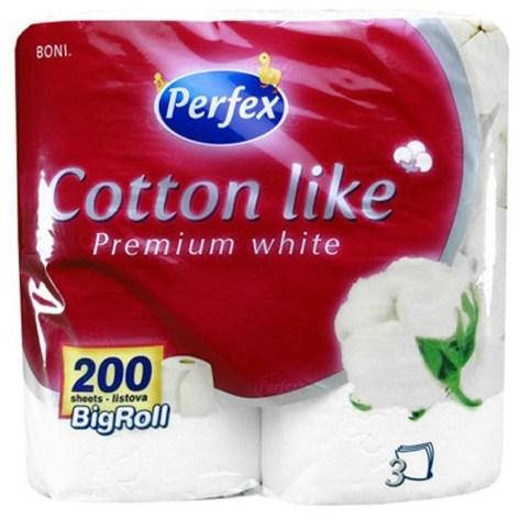 Туалетная бумага Perfex COTTON PREMIUM WHITE, 200 листов 4 шт 3 слоя Сербия 8606102287329, Белый
Туалетная бумага Perfex COTTON PREMIUM WHITE, 200 листов 4 шт 3 слоя Сербия 8606102287329, Белый