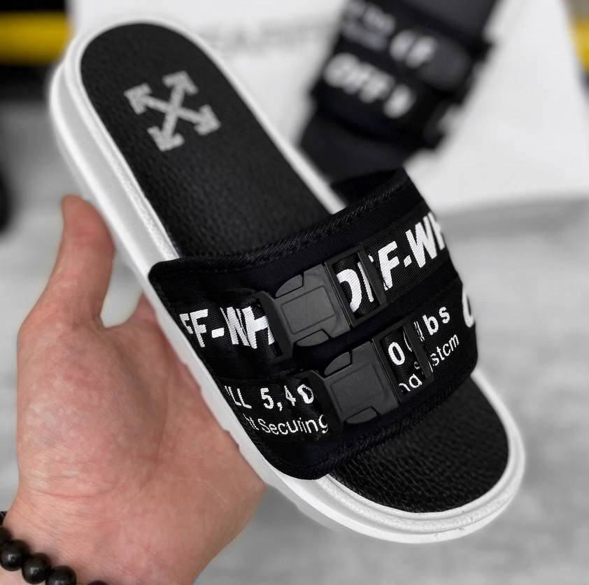 Шлепанцы мужские пляжные шлепки / тапки в стиле Off White черно белые Турция. Живое фото, Черный
Шлепанцы мужские пляжные шлепки / тапки в стиле Off White черно белые Турция. Живое фото, Черный