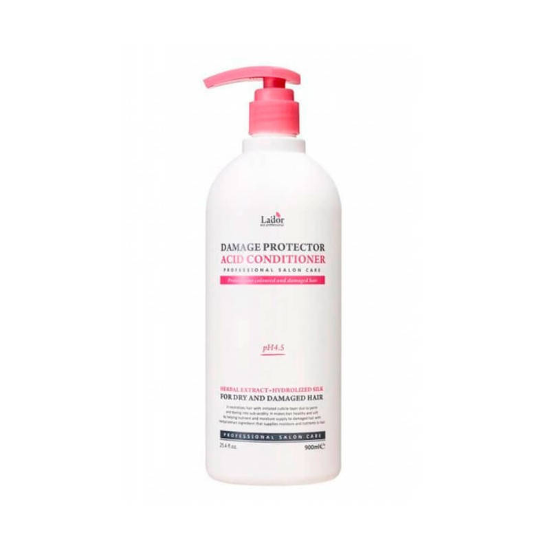 Слабощелочной кондиционер для волос с протеинами шелка LA’DOR DAMAGED PROTECTOR ACID CONDITIONER, 900 мл
Слабощелочной кондиционер для волос с протеинами шелка LA’DOR DAMAGED PROTECTOR ACID CONDITIONER, 900 мл