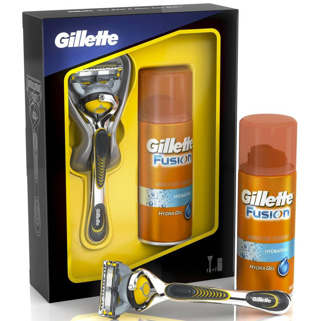 Мужской подарочный набор Gillette Fusion Proshield с сменной кассетой гель для бритья Fusion Proglide Sensitiv
Мужской подарочный набор Gillette Fusion Proshield с сменной кассетой гель для бритья Fusion Proglide Sensitiv