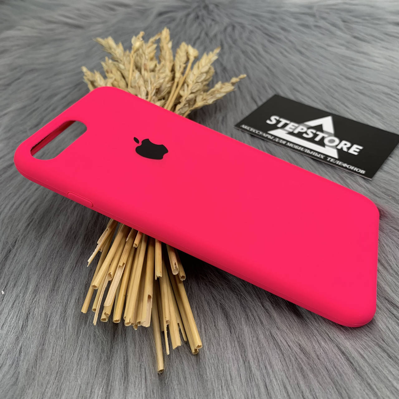 Чехол Silicone case для iPhone 7 plus / 8 plus с микрофиброй противоударный силиконовый черный black 27. Фуксия (Barbie Pink)
Чехол Silicone case для iPhone 7 plus / 8 plus с микрофиброй противоударный силиконовый черный black 27. Фуксия (Barbie Pink)