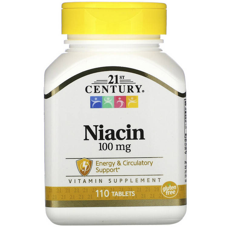 Ниацин (витамин В3) 21st Century "Niacin" никотиновая кислота, 100 мг (110 таблеток)
Ниацин (витамин В3) 21st Century "Niacin" никотиновая кислота, 100 мг (110 таблеток)
