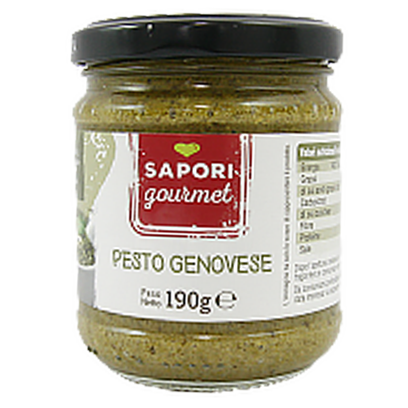 Соус песто Смаки Італії зелений Sapori DItalia genovese 190g 12шт/ящ (Код : 00-00006083)
Соус песто Смаки Італії зелений Sapori DItalia genovese 190g 12шт/ящ (Код : 00-00006083)