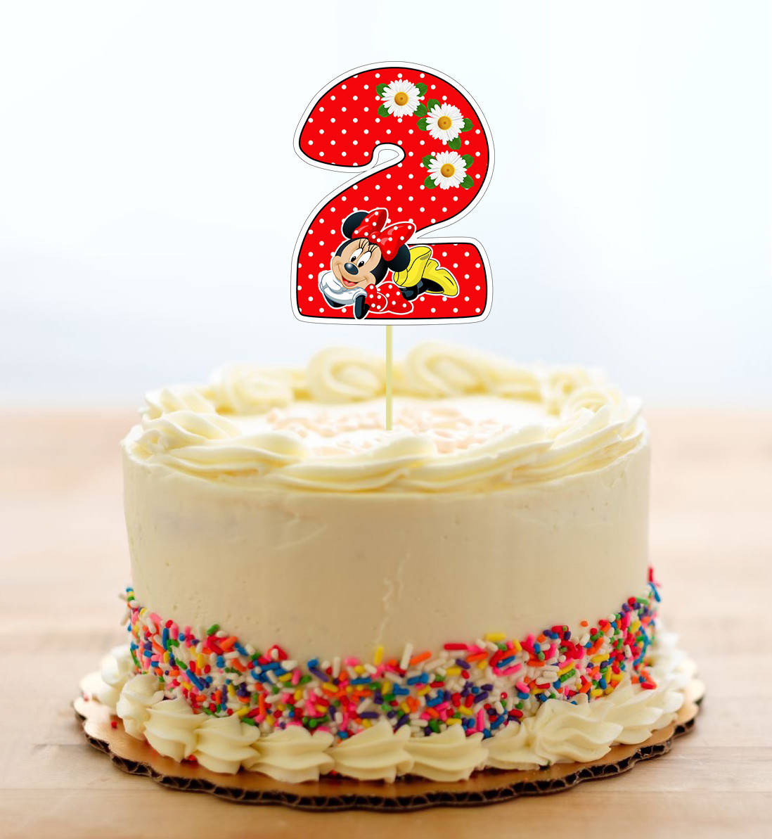 Топпер-цифра (от 0 до 10см цифра) вырубка "Минни Маус " (1шт)- 2
Топпер-цифра (от 0 до 10см цифра) вырубка "Минни Маус " (1шт)- 2