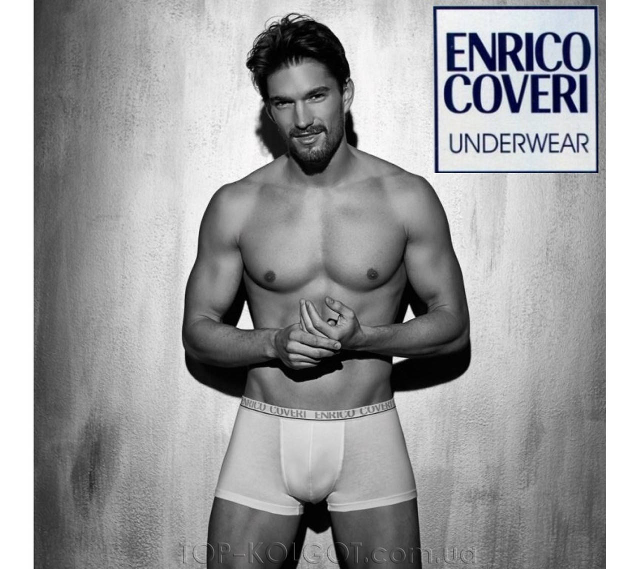 Мужские трусы-шорты ENRICO COVERI Boxer EB1001 6(XL), NERO (черный)