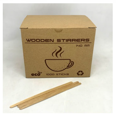 Мешалка деревянная 140 мм в картонной коробке 1000 шт Премиум, Коричневый 
Мешалка деревянная 140 мм в картонной коробке 1000 шт Премиум, Коричневый