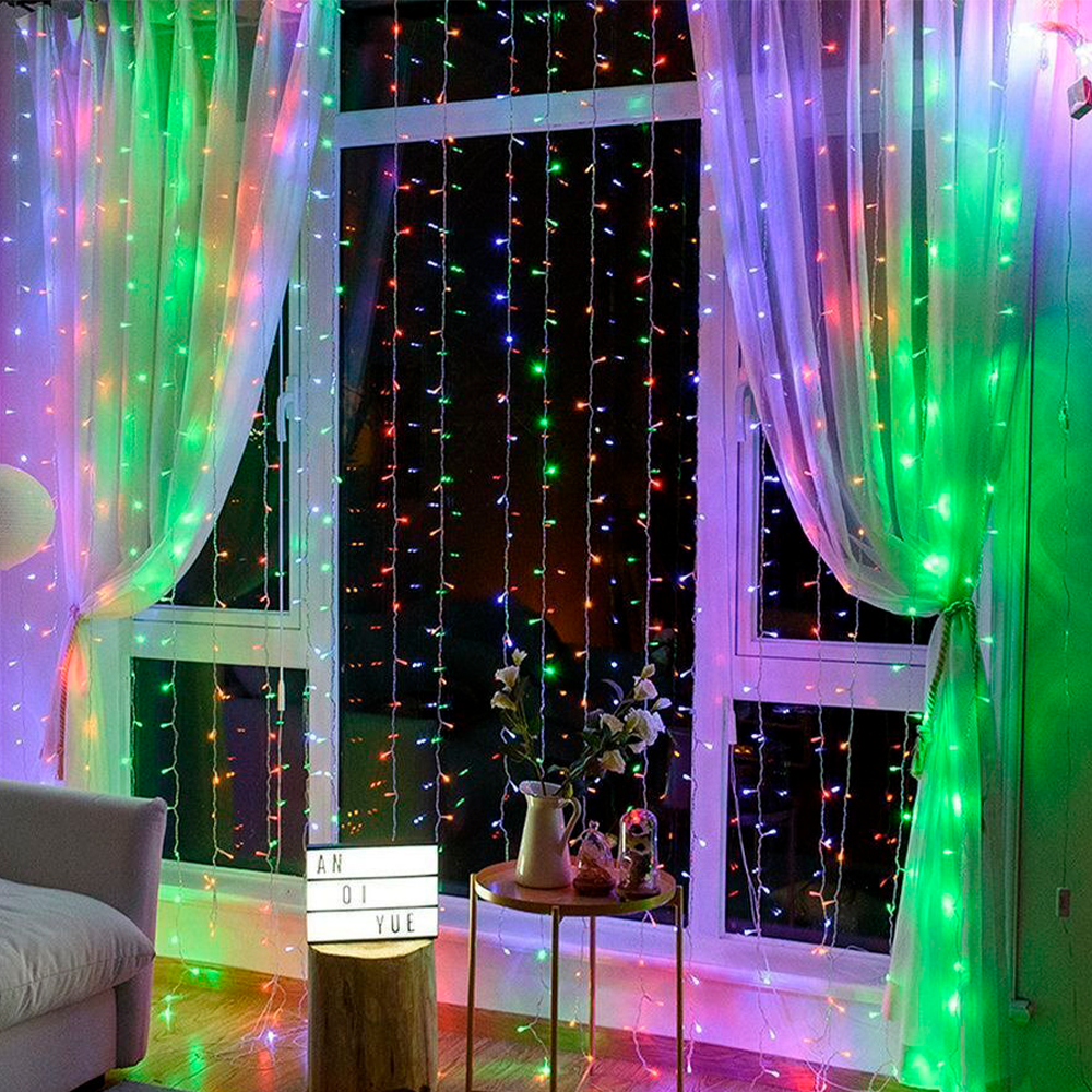 Уличная гирлянда 2.5м х 1.5м "Водопад штора" 240 Led Разноцветный / Светодиодная гирлянда на окно
Уличная гирлянда 2.5м х 1.5м "Водопад штора" 240 Led Разноцветный / Светодиодная гирлянда на окно