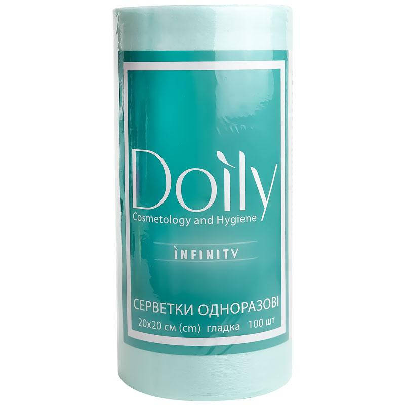 Салфетки в рулон Doily INFINITY 20х20 см (100 шт/рул) из спанлейса 55 г/м2, гладкие, мятные
Салфетки в рулон Doily INFINITY 20х20 см (100 шт/рул) из спанлейса 55 г/м2, гладкие, мятные