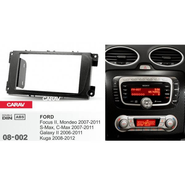 Переходная рамка Sigma CARAV 08-002 2-DIN для FORD Focus, Mondeo, S-Max, C-Max 2007-11; Galaxy 2006-11
Переходная рамка Sigma CARAV 08-002 2-DIN для FORD Focus, Mondeo, S-Max, C-Max 2007-11; Galaxy 2006-11