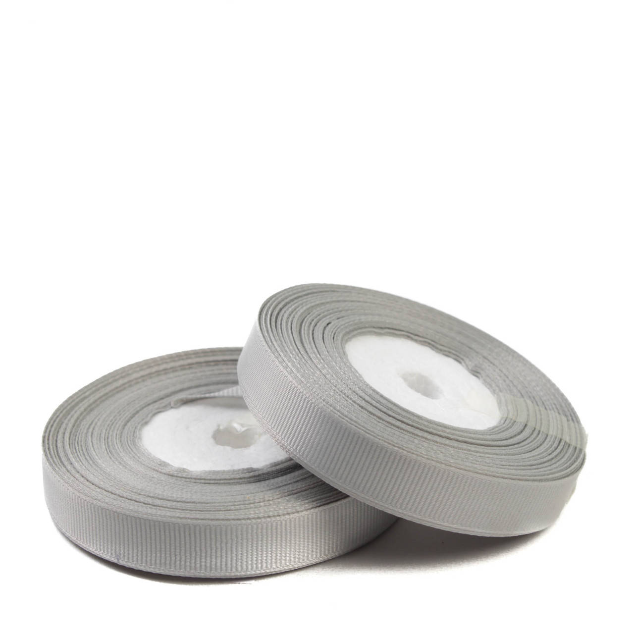 Репсовая лента 1,2 см (23 м) серая, Светло-серый