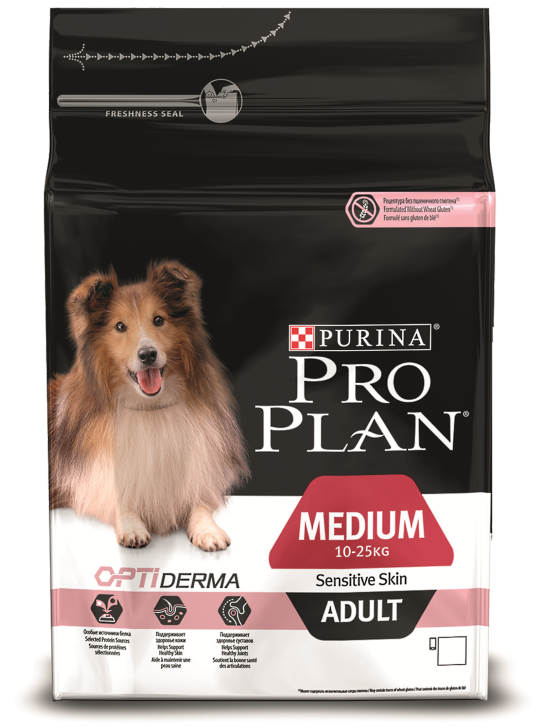 Pro Plan Adult Medium Sensitive 18 кг с лососем корм для собак средних пород с чувствительной кожей
Pro Plan Adult Medium Sensitive 18 кг с лососем корм для собак средних пород с чувствительной кожей