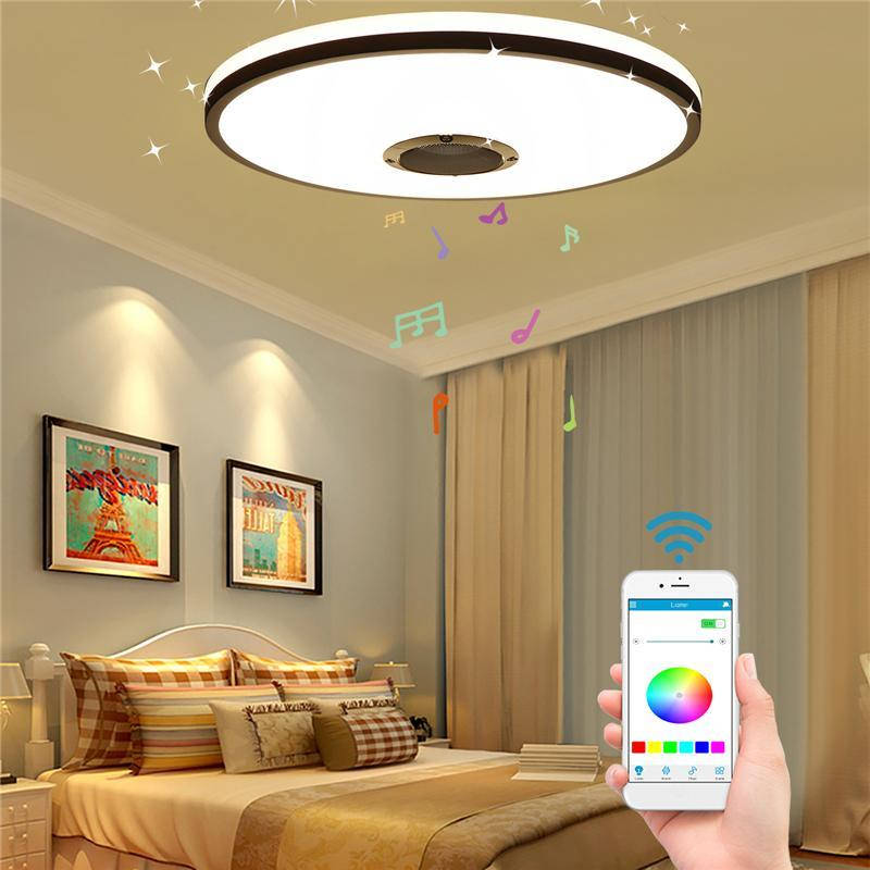 Светодиодный потолочный светильник 220V / 85-220V Современный RGB Домашнее освещение 72W APP bluetoot, Белый
Светодиодный потолочный светильник 220V / 85-220V Современный RGB Домашнее освещение 72W APP bluetoot, Белый