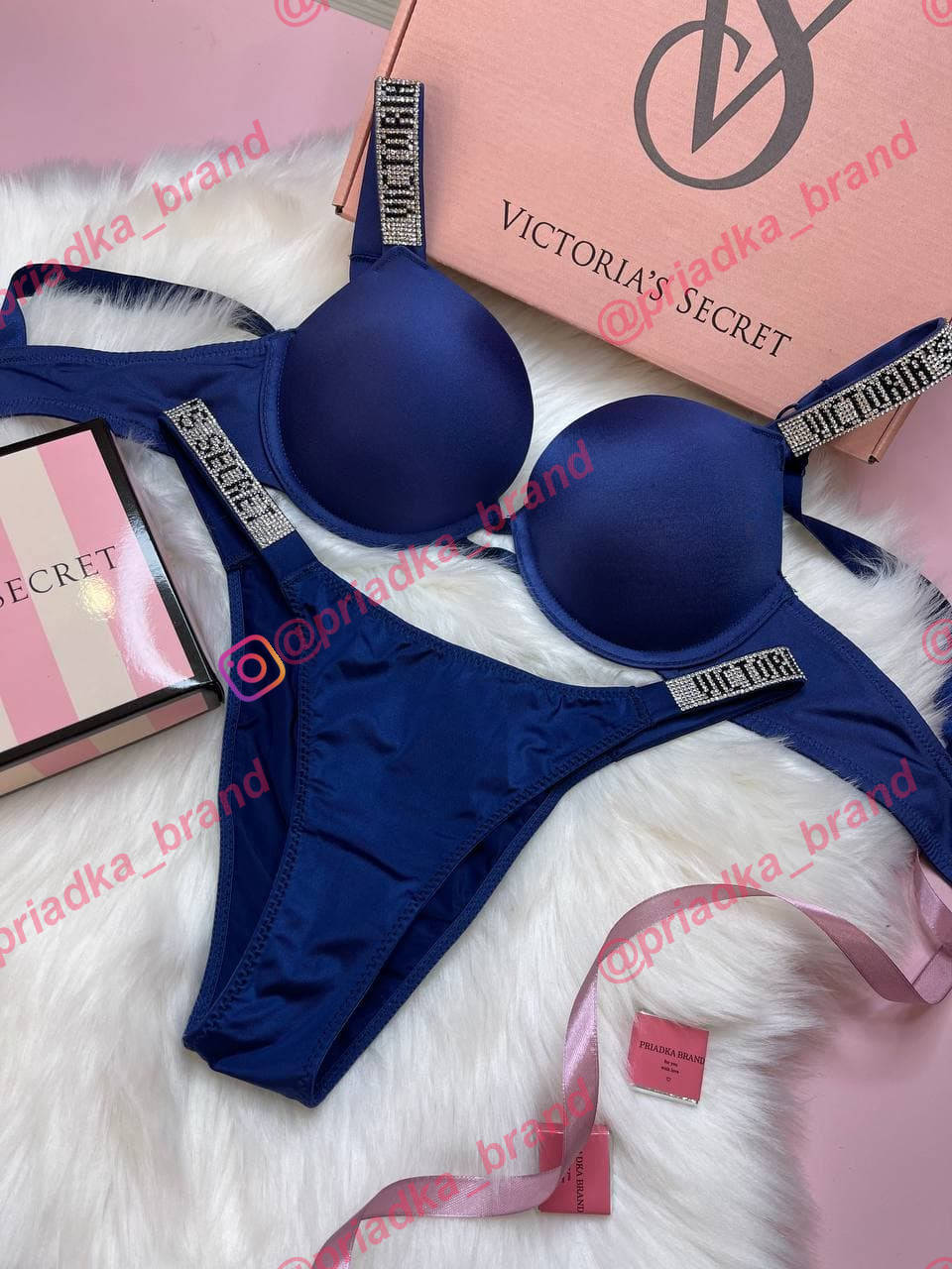 Комплект Нижнего Белья Victoria’s Secret Very Sexy • Белье Виктория Сикрет • Бразильяны • Танго • На Подарок •, Синий
Комплект Нижнего Белья Victoria’s Secret Very Sexy • Белье Виктория Сикрет • Бразильяны • Танго • На Подарок •, Синий