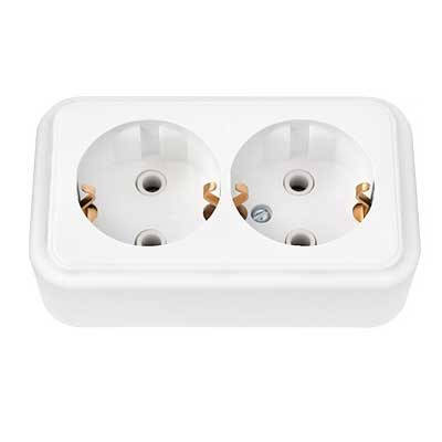 Розетка наружная двойная с/зазем РА16-261 Белоруссия
Розетка наружная двойная с/зазем РА16-261 Белоруссия