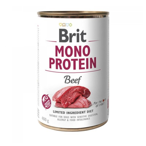 Влажный корм Brit Mono Protein Dog с говядиной 400 г 
Влажный корм Brit Mono Protein Dog с говядиной 400 г