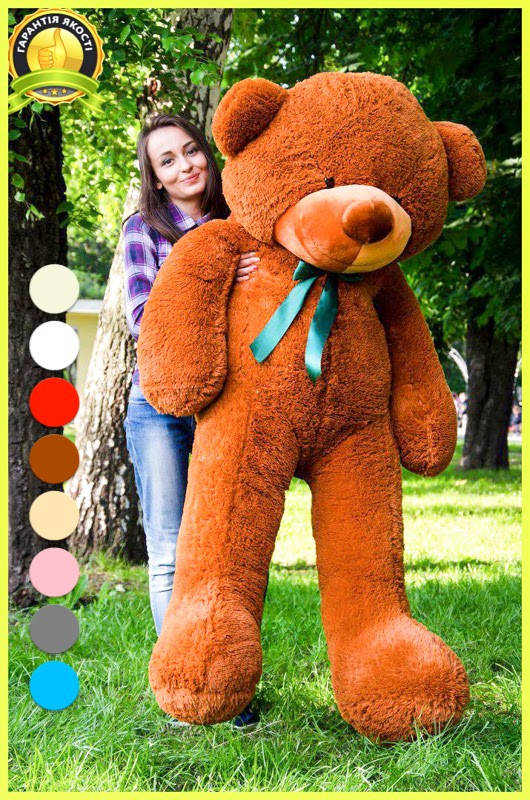 Медведь большой плюшевый 1,8 м, мягкий мишка для подарка, коричневый
Медведь большой плюшевый 1,8 м, мягкий мишка для подарка, коричневый