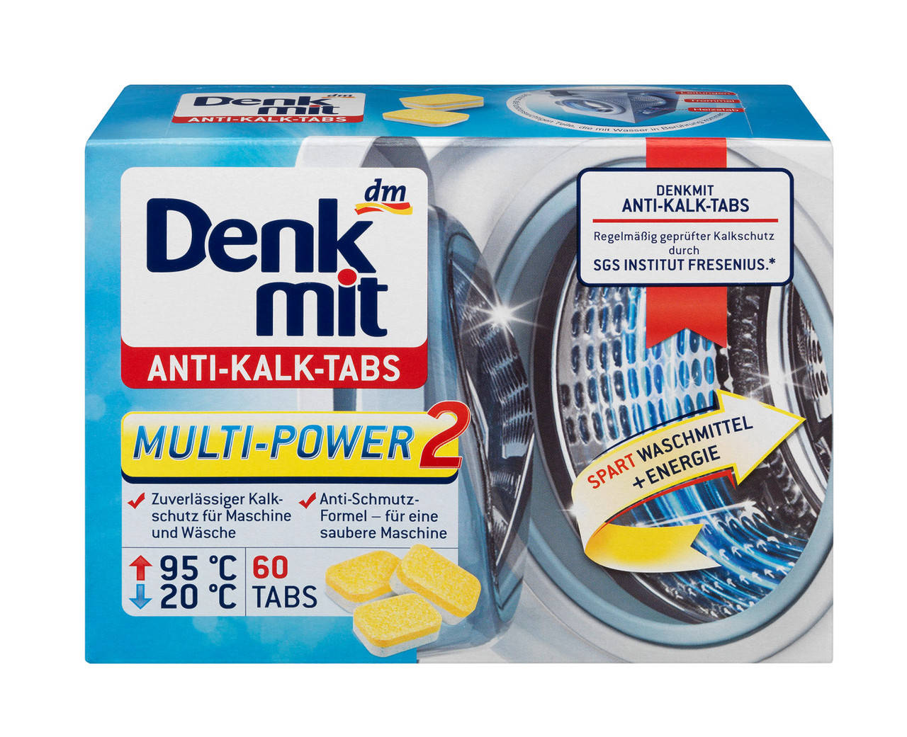 Таблетки для очистки стиральной машины от известкового налета Denkmit Multi Power (60 шт.)
Таблетки для очистки стиральной машины от известкового налета Denkmit Multi Power (60 шт.)