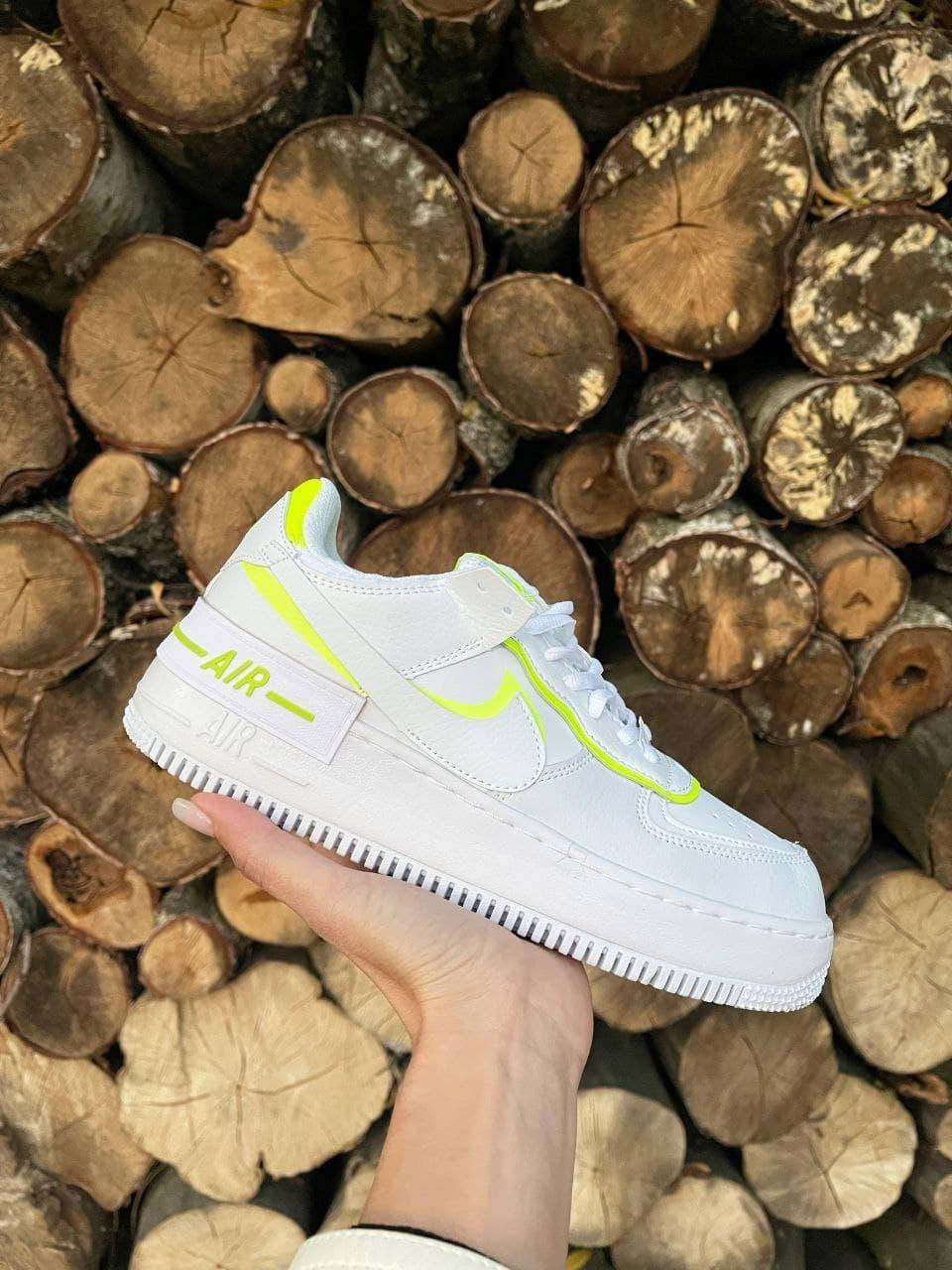 Осенние женские кожаные кроссовки белые с салатовым Nike Air Force 1 Shadow . Кеды найк аир форс шадоу 38-23.8 см,, Белый
Осенние женские кожаные кроссовки белые с салатовым Nike Air Force 1 Shadow . Кеды найк аир форс шадоу 38-23.8 см,, Белый