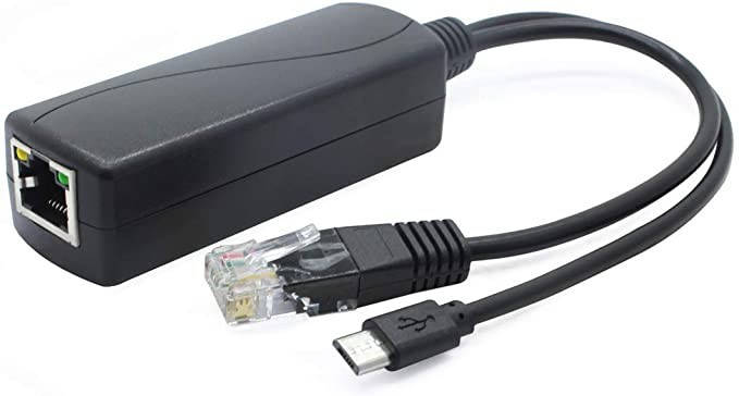 2-комплектний гігабітний розгалужувач PoE ANVISION, адаптер Micro USB Ethernet від 48 В до 5 В 2,4 А,
2-комплектний гігабітний розгалужувач PoE ANVISION, адаптер Micro USB Ethernet від 48 В до 5 В 2,4 А,