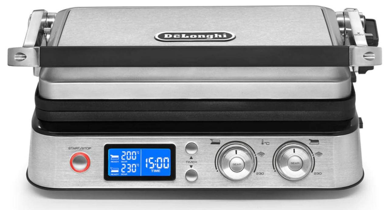 Электрогриль прижимной Delonghi CGH 1020D антипригарное покрытие 3 режима рифленые пластины таймер выключение
Электрогриль прижимной Delonghi CGH 1020D антипригарное покрытие 3 режима рифленые пластины таймер выключение