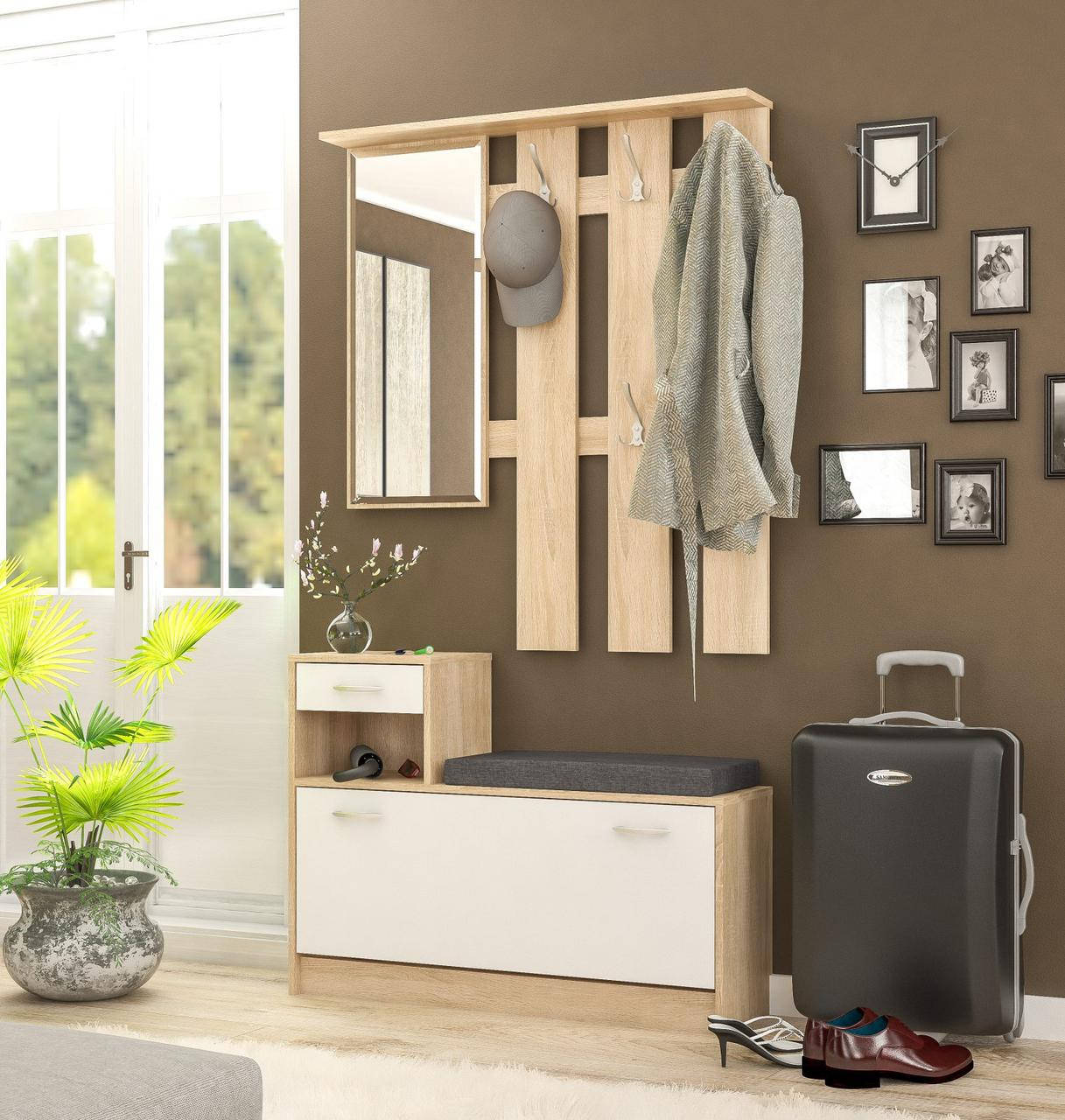 Прихожая Мебель Сервис Орион к-кт подушка Дуб самоа 
Прихожая Мебель Сервис Орион к-кт подушка Дуб самоа