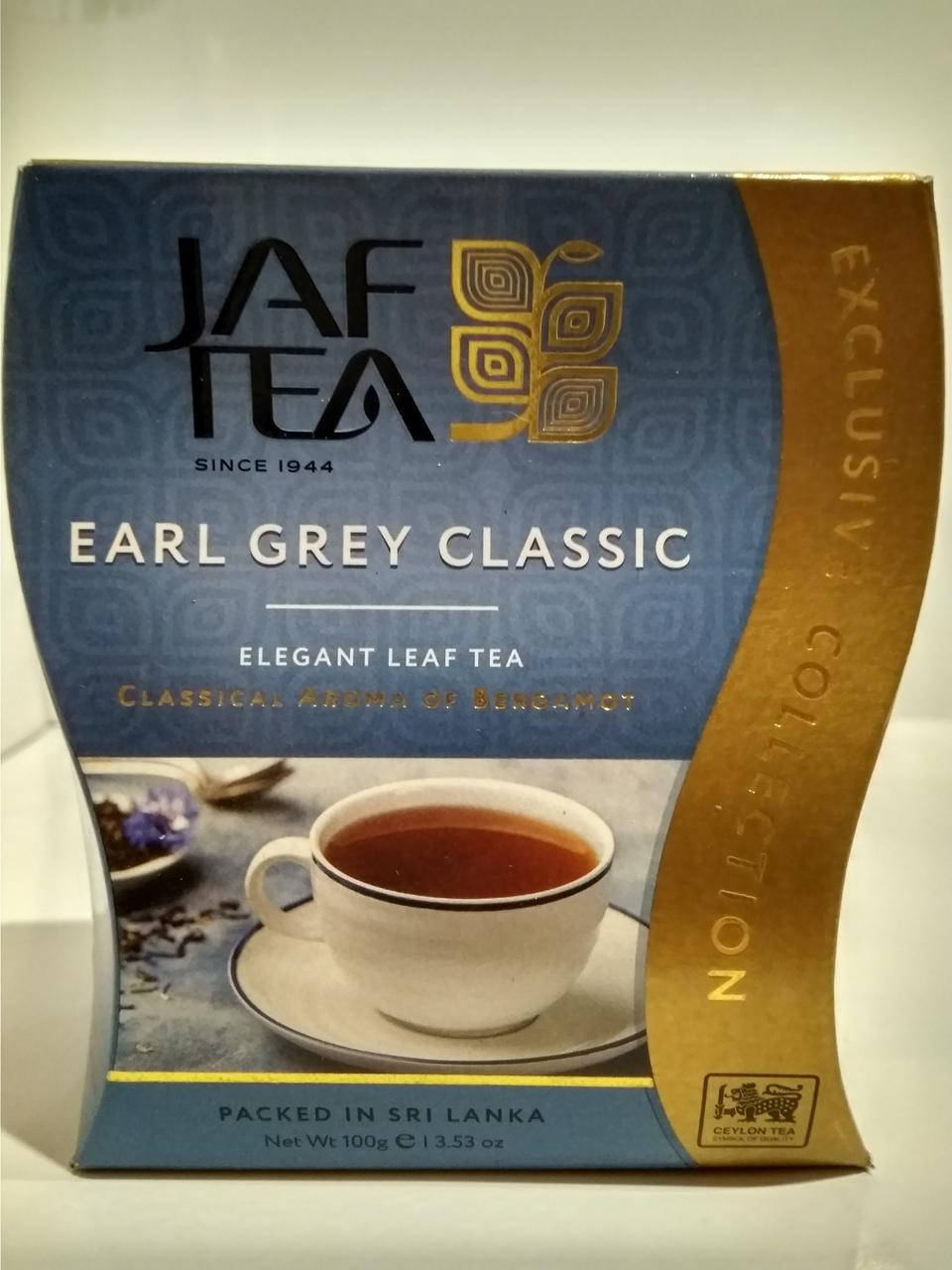 Чай черный с бергамотом Jaf Tea Джаф Ти Earl Grey Classic 100 г
Чай черный с бергамотом Jaf Tea Джаф Ти Earl Grey Classic 100 г