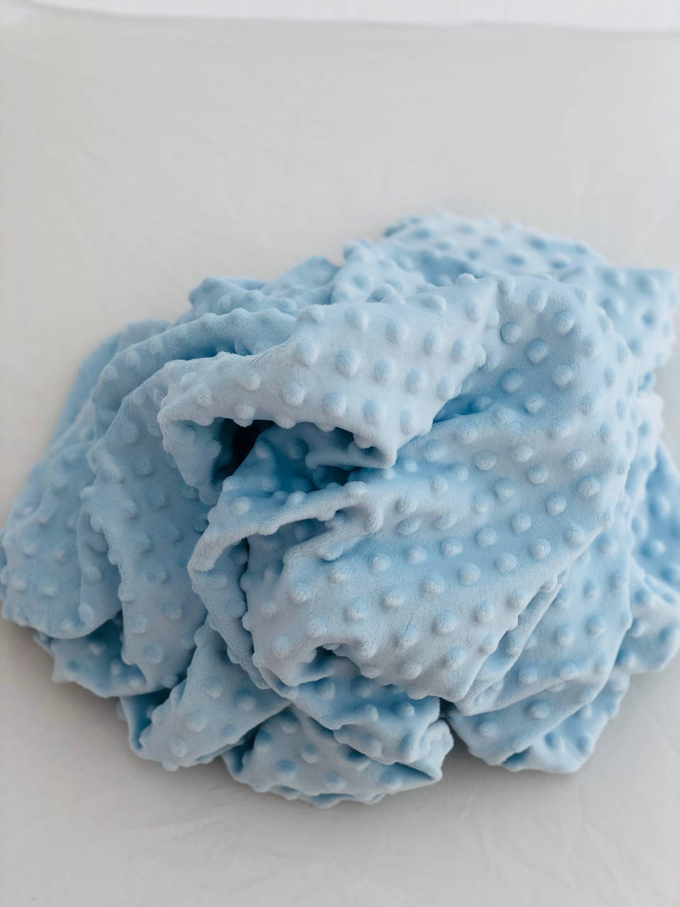 Ткань плюшевая Minky Dots светло-голубой (пупырышки) 
Ткань плюшевая Minky Dots светло-голубой (пупырышки)